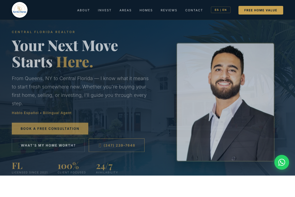 Kevin Duran Realty website screenshot